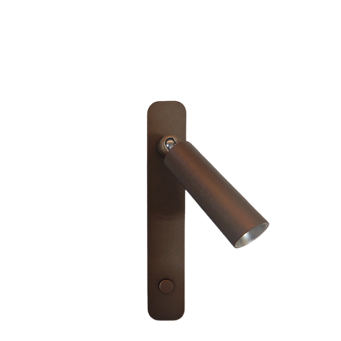 筒形ライト ON/OFFスイッチタイプ 垂直面取付式 コーヒーブラウン